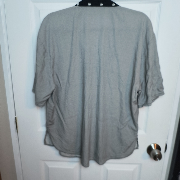 Vintage Retro Groovy Penny Lane Graphic Button Up Checkered Print L Coffee Print - Picture 7 of 10